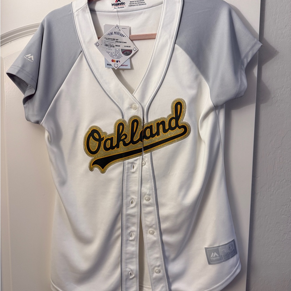 Majestic White Baseball Jersey